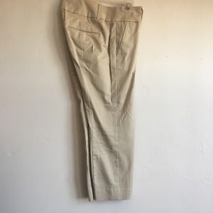 Khaki cropped Ann Taylor dress pants